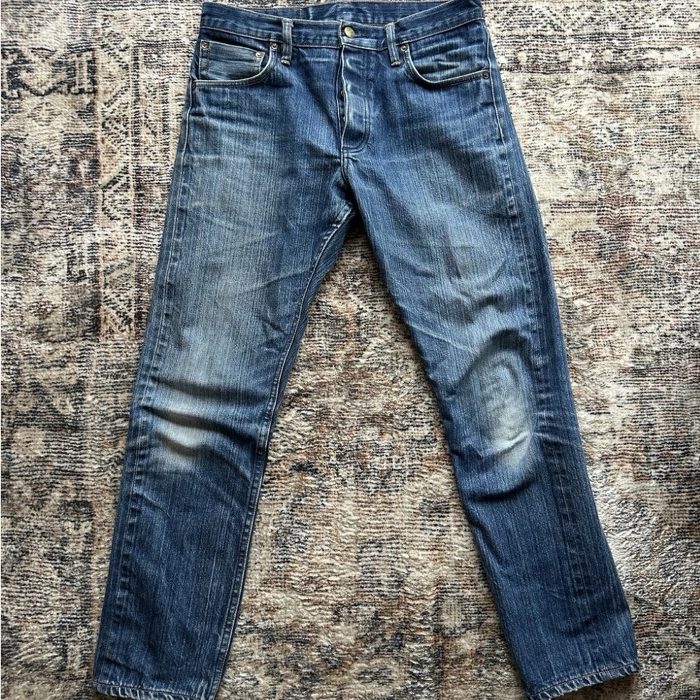 Men's Naturally Distressed Denim Jeans
